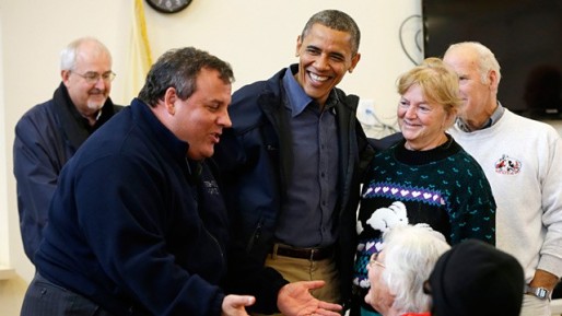 President Barack Obama and Governor Chris Christie